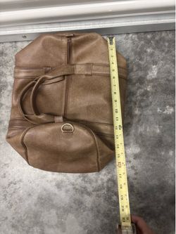 victor del peral purse Leather Duffel Bag Used Brown