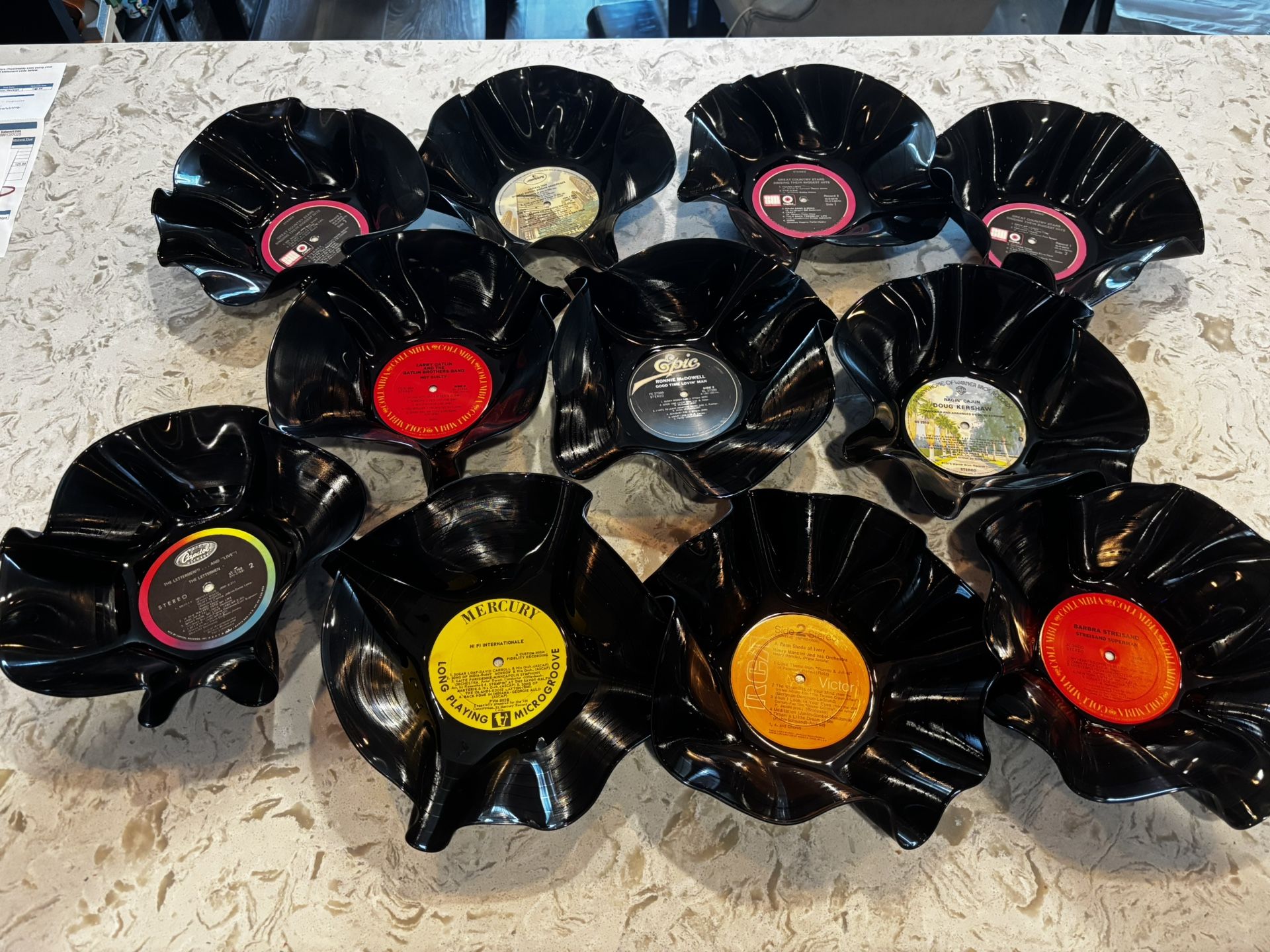 Handmade Vintage Vinyl Record Bowls - Perfect Holiday Gifts!