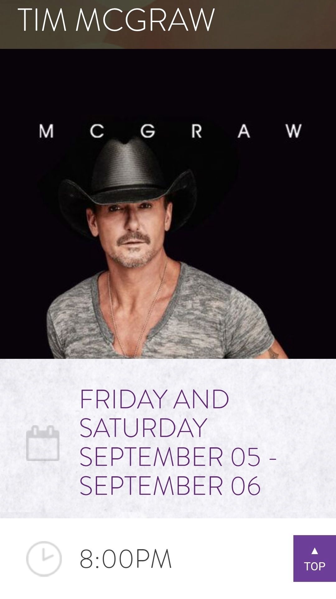 Tim McGraw Tickets For Sale