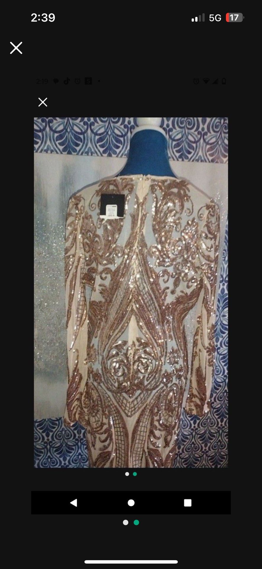 Beautiful Dress Gold Fashion Nova