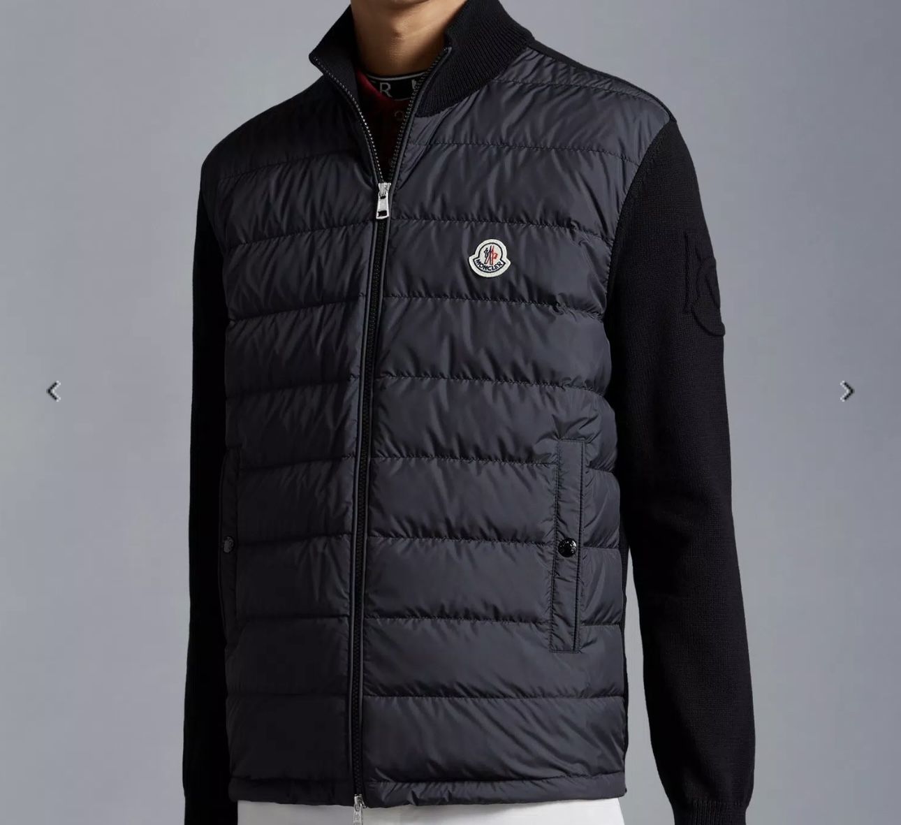 Moncler PADDED COTTON ZIP-UP CARDIGAN $995.00