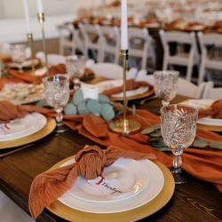 Burnt Orange Gauze Napkins (265 Pieces)