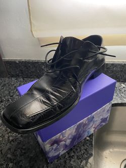 Black 11M Stacy Adams Mens Leather Dress Shoes