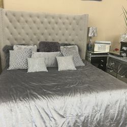 upholstered bed queen 799. king size 899