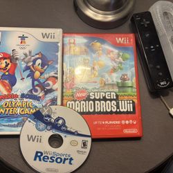 Nintendo Wii Games And One Controller 