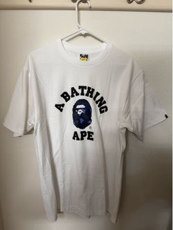 BAPE Color Camo College Tee 'White/Navy' Size XL