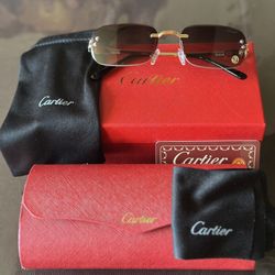 Cartier. Rimless Sunglasses !