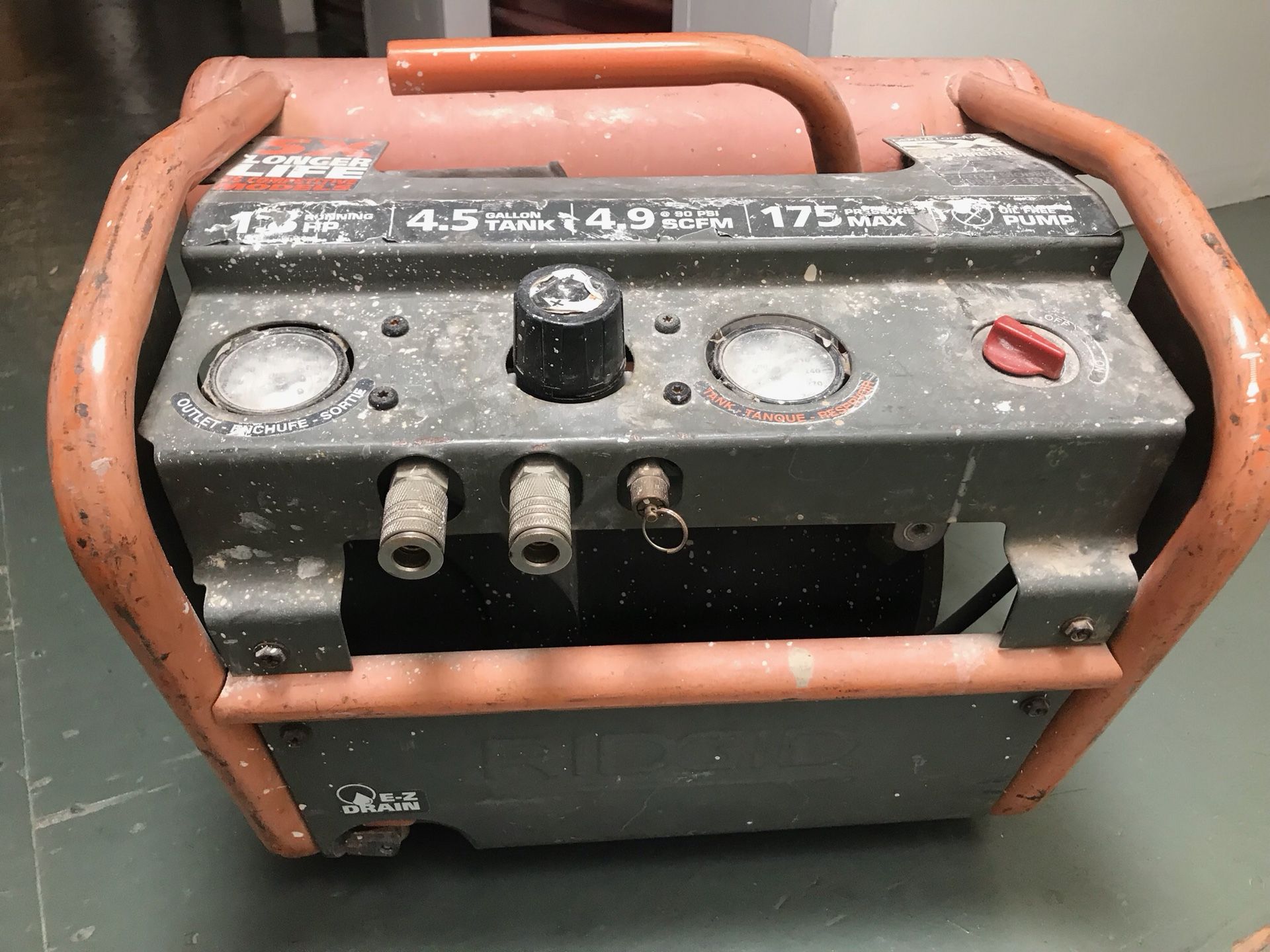 RIDGID 4.5 Gallon Portable Air Compressor Model OF45175A