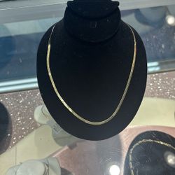 Herringbone 14K Necklace For Sale Or Layaway