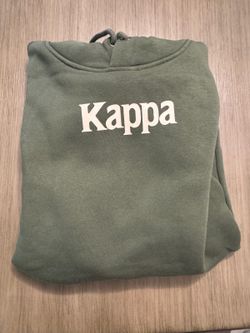 Kappa Authentic Eleo Hoodie Men S Green Cypress Omini Logo Streetwear NWT