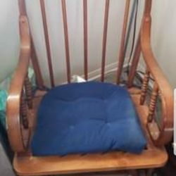 Rocking Chair That Needs A Few Repairs
