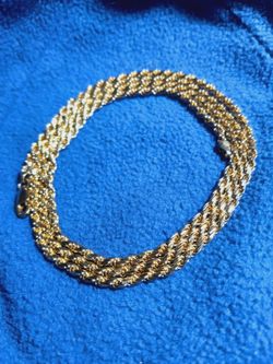 St.Silver Vermeil Necklace-30"-21.48 Grams