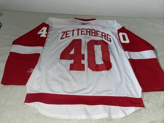 Henrik Zetterberg Reebok Detroit Red Wings NHL Mens Large Jersey Vintage Clean