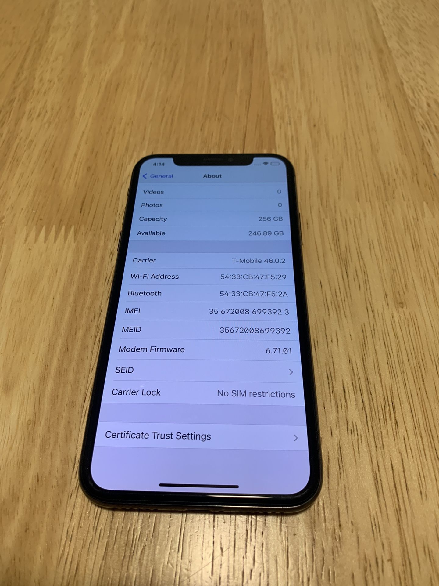 IPHONE X 256GB UNLOCKED TOO ALL CARRIERS AND WORDLE WIDE