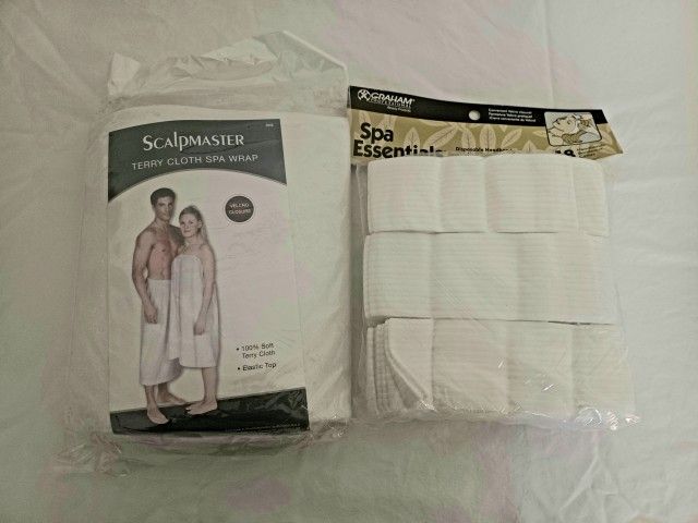 SCALP MASTER TERRY CLOTH SPA TOWELS + HEAD BANDS