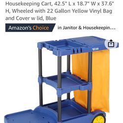 COMMERCIAL CLEANING 3 SHELF CART
