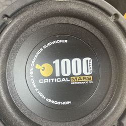 Critical Mass 8” Subwoofer Reference Series