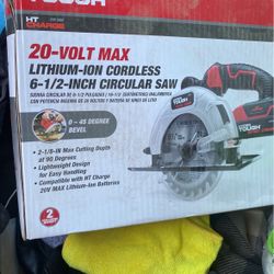 2 - 20-volt Cordless Saw New With New Blades Pack