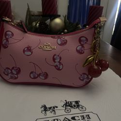 Coach Cherry Print Shoulder Bag