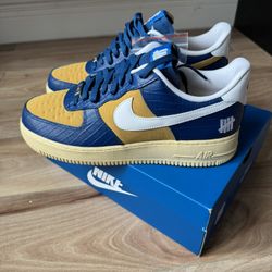Nike Air Force 1 Low Undefeated 5 On It Blue Yellow Croc