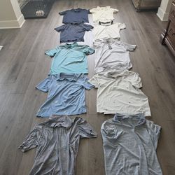 10 Golf/ Casual Polos - Travis Mathew, Nike, Lululemon, Adidas - Size M & L