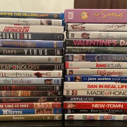 25 DVD’S & BLU RAY’S