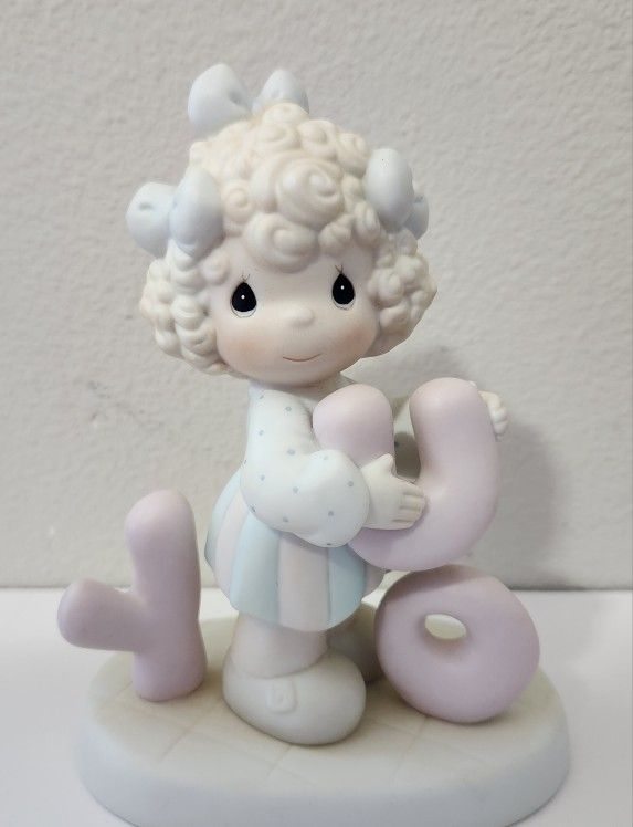 Precious Moments I'LL NEVER STOP LOVING YOU Girl Curly Hair Vintage 1(contact info removed)18