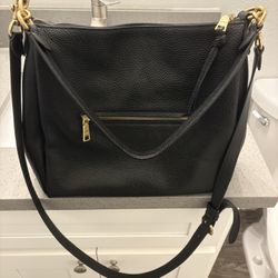 Coach Shay Black Leather Shoulder Bag