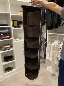 Hanging closet organizer