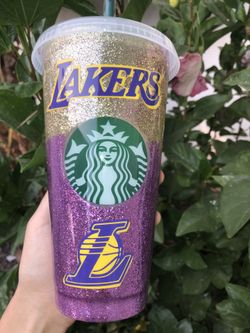 Custom Lakers cup
