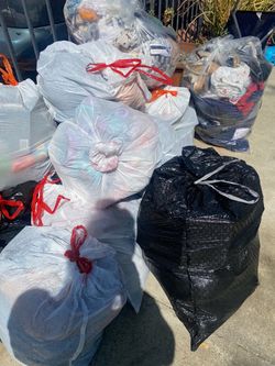 Free bags of clothes must take all
