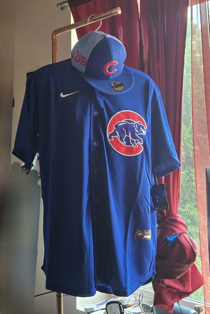 Chicago Cubs Blue Embroidered Jersey With Tags, no low ballers, you will be ignored