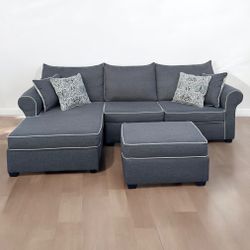 GREY SECTIONAL COUCH