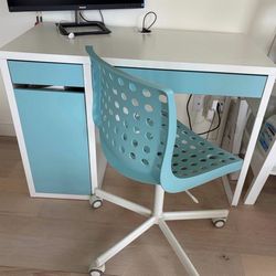 IKEA desk and chair