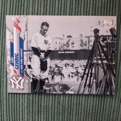 Lou Gehrig Topps Baseball Rare Short Print