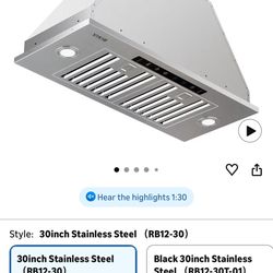 Oven Range Hood