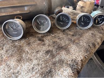 Marine/Boat Gauges – Fuel, Oil, Water Temp, Volt (Set)