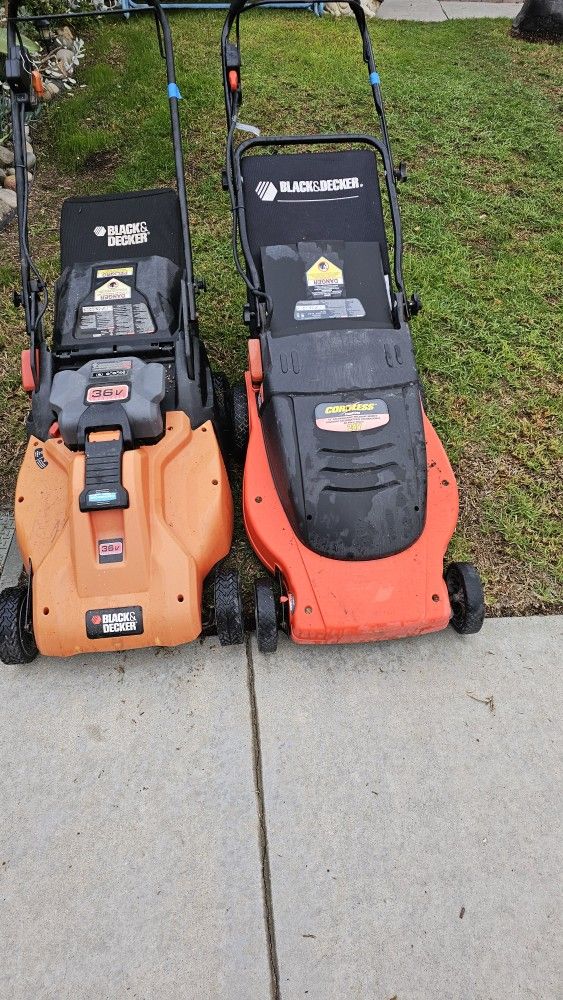 Free !! 4- Lawn Mowers 