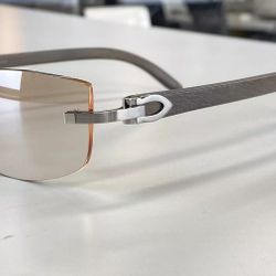 CARTIER C DECOR SPECIAL DARK BROWN WOOD SUNGLASSES NEW 100% AUTHENTIC MSRP $3000