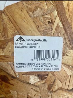 Plywood pick up only