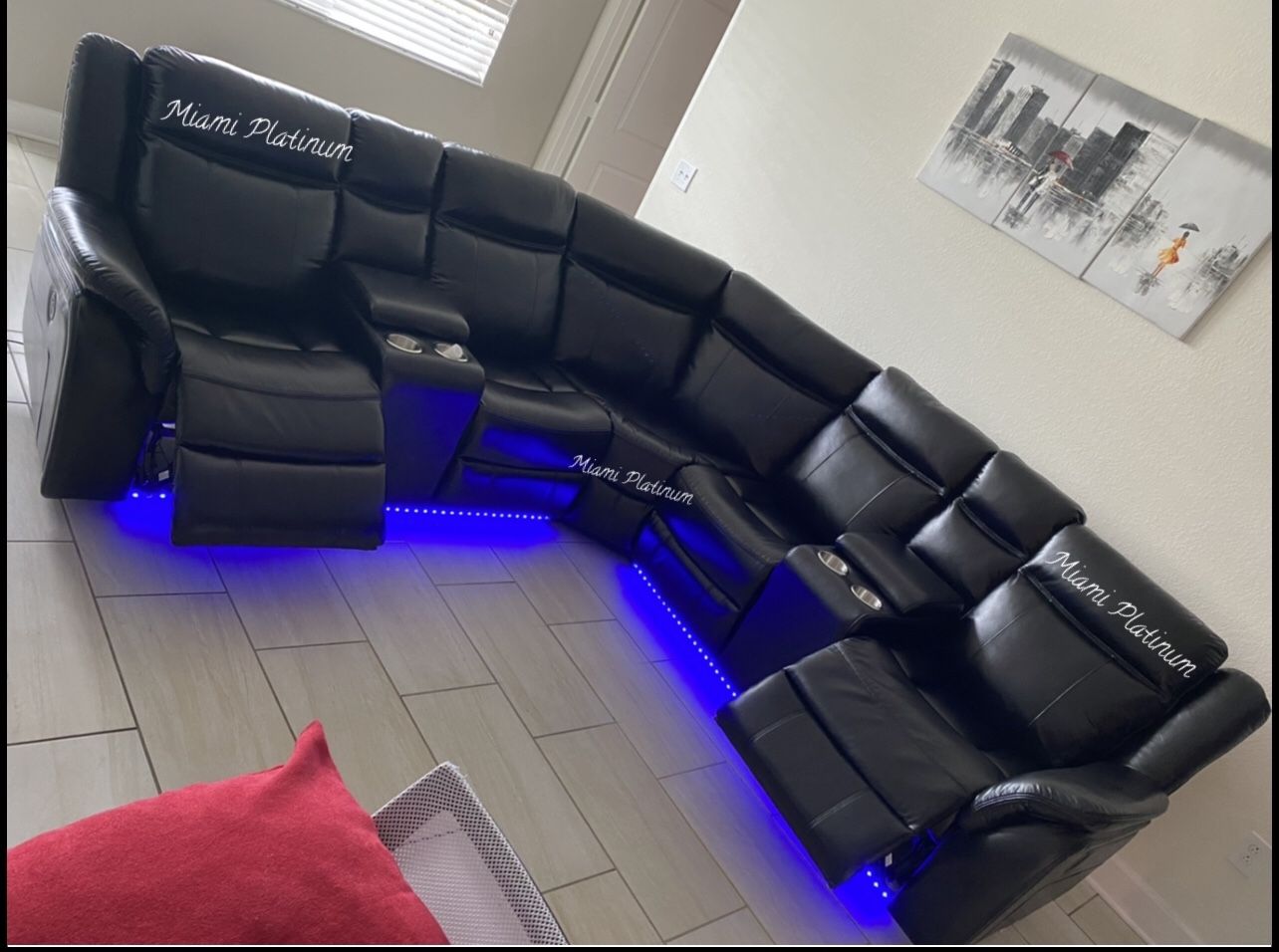 Sectional With Lights /// Financing Available