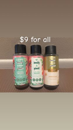 Love, beauty, planet shampoo and conditioner