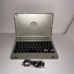 Silver Keyboard Case For iPad Mini 4/5.
