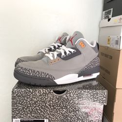 Jordan 3 Retro Cool Grey Size 10.5 DS