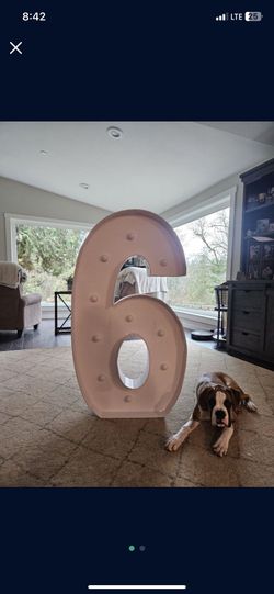 Large!!! 6 Marquee Sign 