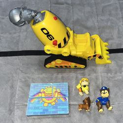 PAW Patrol The Movie Rubble’s Deluxe Bulldozer - COMPLETE SET IN EXCELLENT COND.