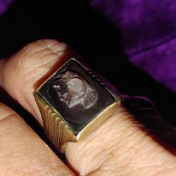 Cameo Styled Spartan Soldier Ring