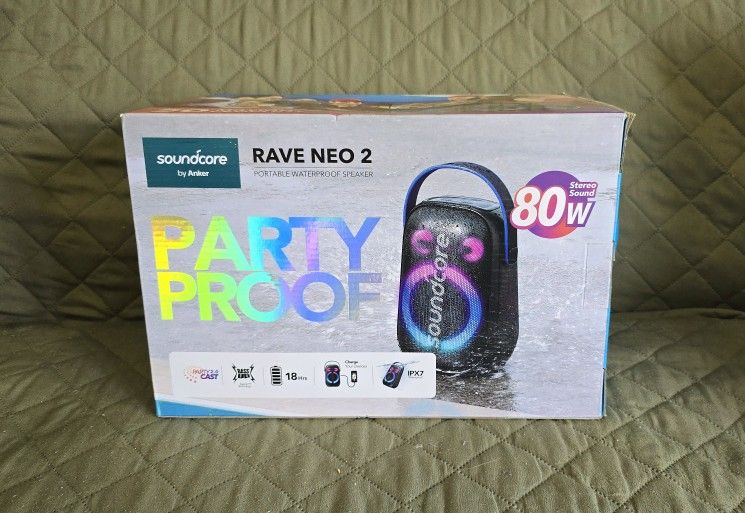 Soundcore by Anker Rave Neo 2 Portable Bluetooth Speaker *NEW*