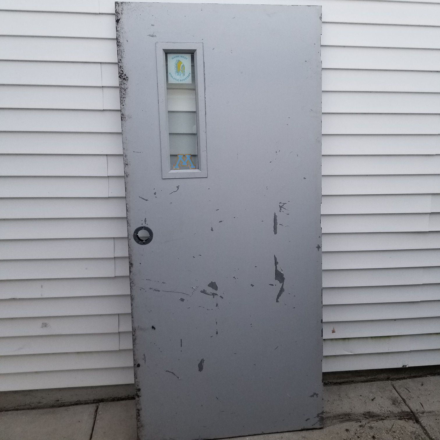 Heavy duty metal door