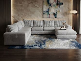 Sectional couch modular L-shaped sofa sala delivery included